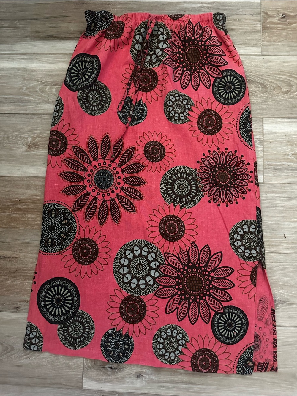 Hot Cotton by Marc Ware Linen Maxi Skirt S